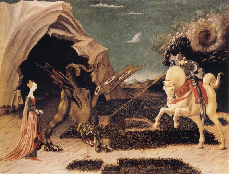 UCCELLO, Paolo St George and the Dragon china oil painting image